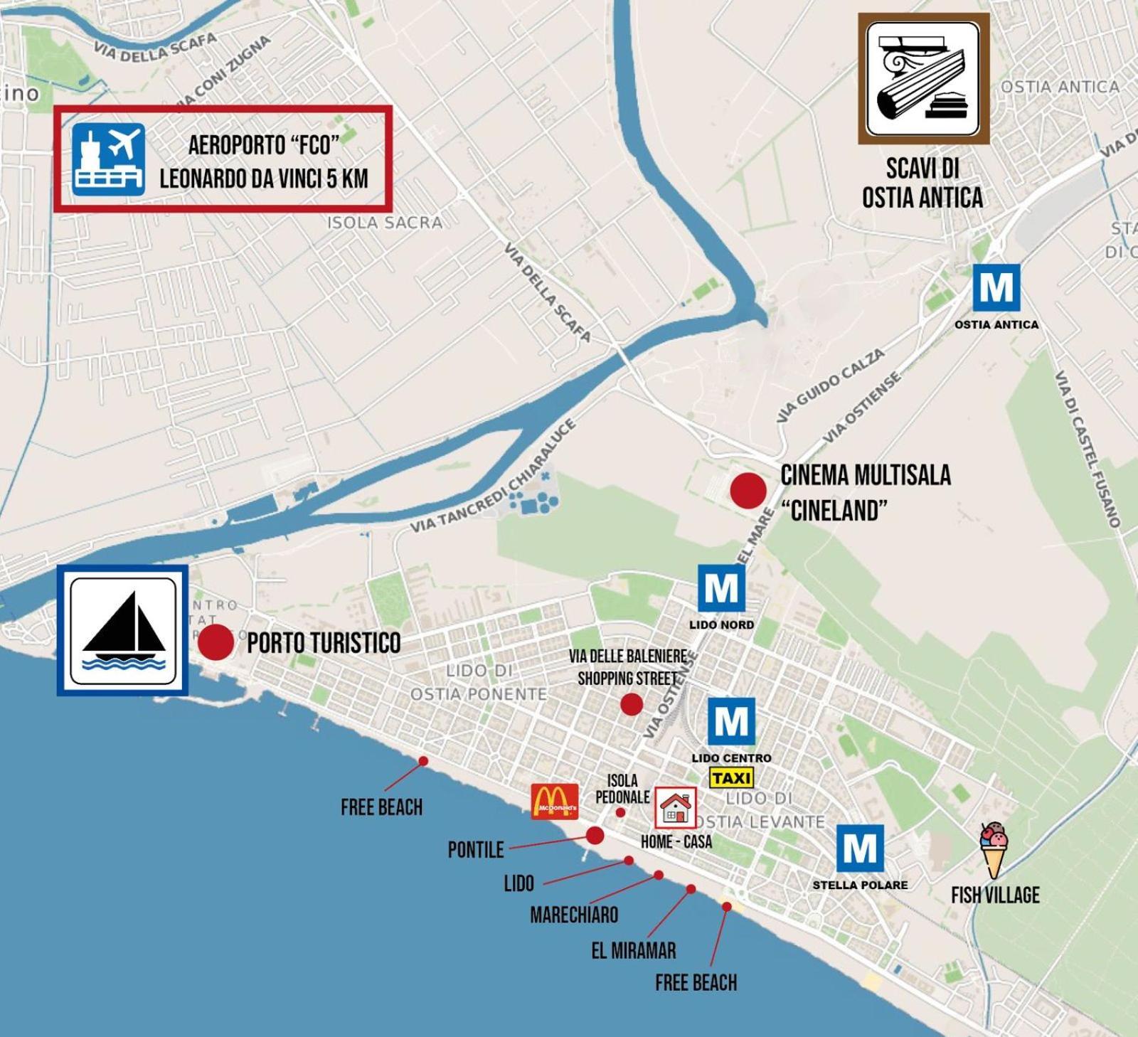 Apartmán Monolocale Nel Corso Lido di Ostia Exteriér fotografie